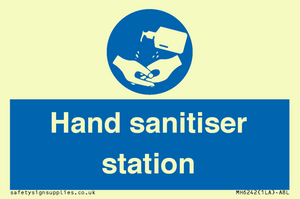 Hand sanitiser station